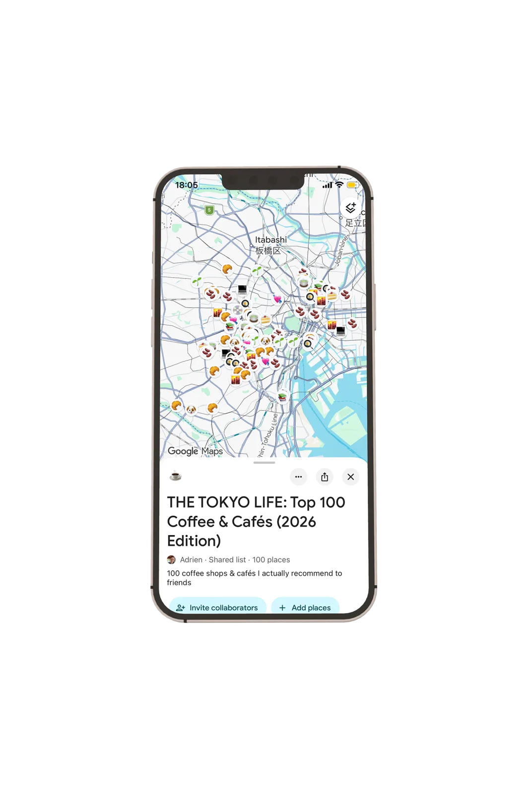 Tokyo Coffee & Café Map iPhone